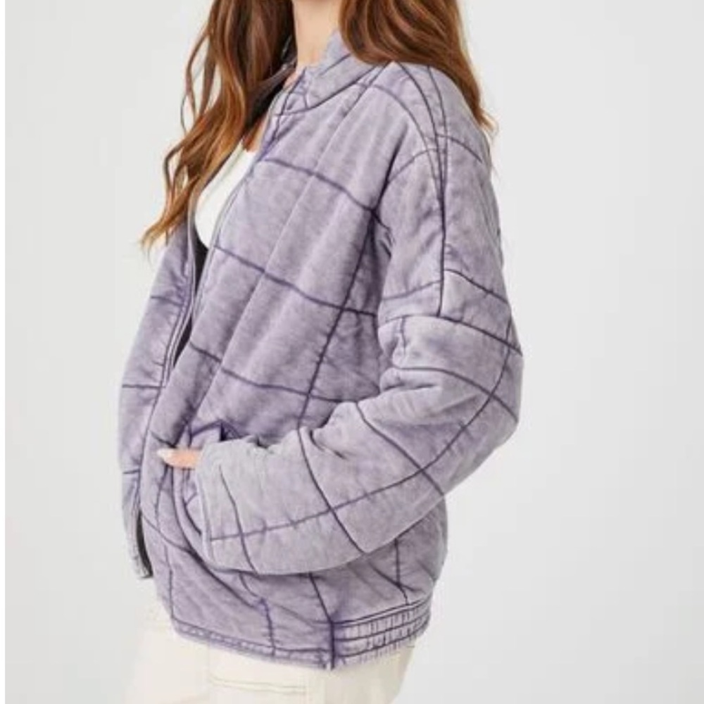 NWT F21 Lavender Quilted Jacket